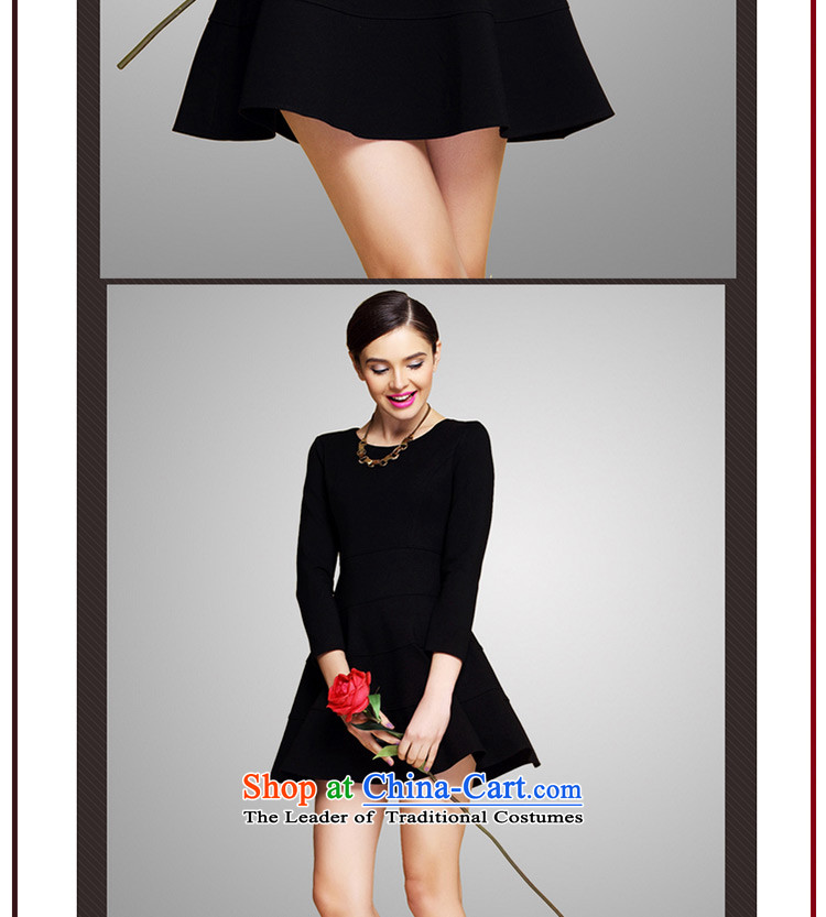 (Replace Ting zhuangting health high-end load autumn 2015 ultra large new women's seven forming the cuff dresses 1299 Red XL Photo, prices, brand platters! The elections are supplied in the national character of distribution, so action, buy now enjoy more preferential! As soon as possible.