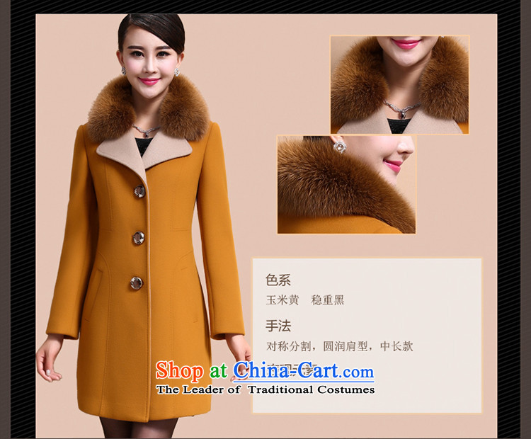 Blair's poem 2015 autumn and winter female Korean version of large numbers of female cloak gross? mm are fat girl jacket long large cashmere overcoat 8009# yellow and brown XXL picture, prices, brand platters! The elections are supplied in the national character of distribution, so action, buy now enjoy more preferential! As soon as possible.