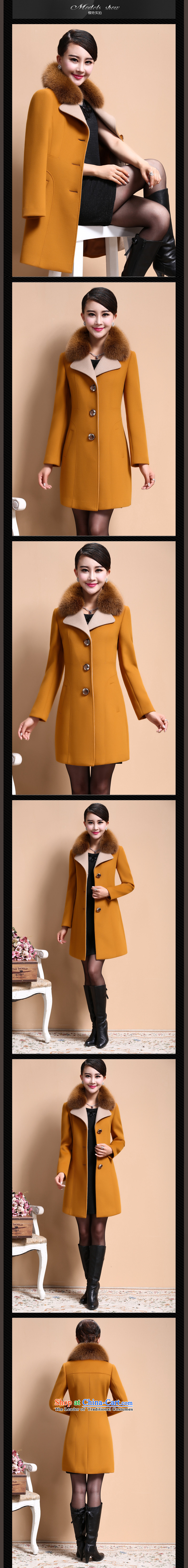 Blair's poem 2015 autumn and winter female Korean version of large numbers of female cloak gross? mm are fat girl jacket long large cashmere overcoat 8009# yellow and brown XXL picture, prices, brand platters! The elections are supplied in the national character of distribution, so action, buy now enjoy more preferential! As soon as possible.