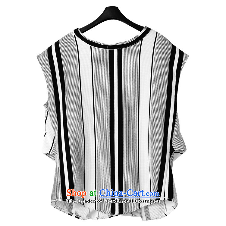 Mr Hui 2015 new products for larger female European and American summer loose Striped Tee shorts kit female thick sister leisure video thin T-shirt shorts 572 map color 4XL recommendations 160-180 catty picture, prices, brand platters! The elections are supplied in the national character of distribution, so action, buy now enjoy more preferential! As soon as possible.