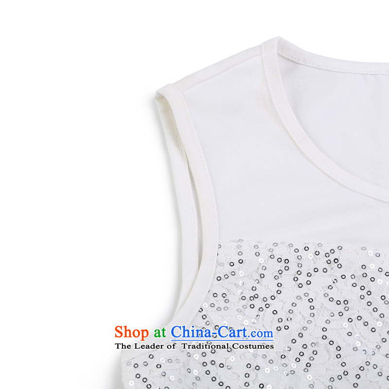 The former Yugoslavia Migdal Code women 2015 Summer new fat mm wild collage sleeveless tank 952034047 forming the white 4XL, Yugoslavia Mak , , , shopping on the Internet