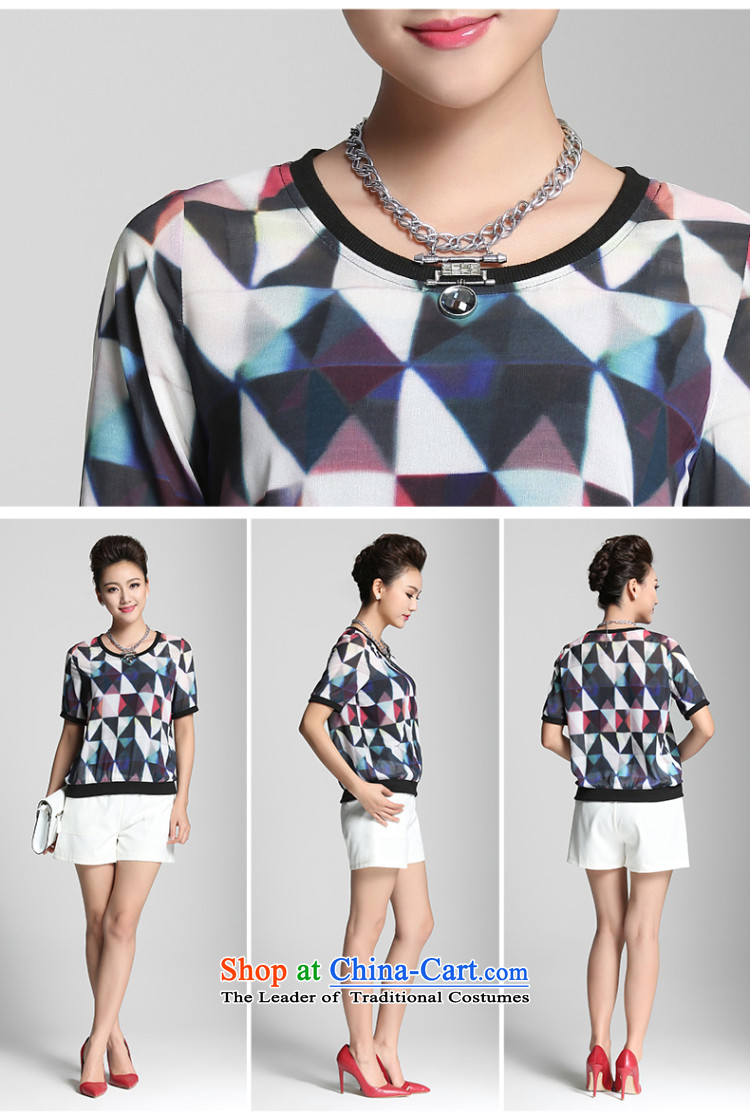 The former Yugoslavia Migdal Code women 2015 Summer new mm thick Korean color T-shirt geometries knocked 952153876 suit 4XL Photo, prices, brand platters! The elections are supplied in the national character of distribution, so action, buy now enjoy more preferential! As soon as possible.