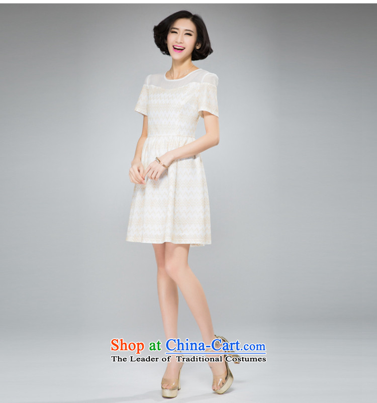 The Eternal Soo-thick, Hin thin, large women's dresses 2015 Spring/Summer thick sister new Korean sweet OSCE root yarn stamp graphics thin A field petticoats dresses 3XL m White Picture, prices, brand platters! The elections are supplied in the national character of distribution, so action, buy now enjoy more preferential! As soon as possible.