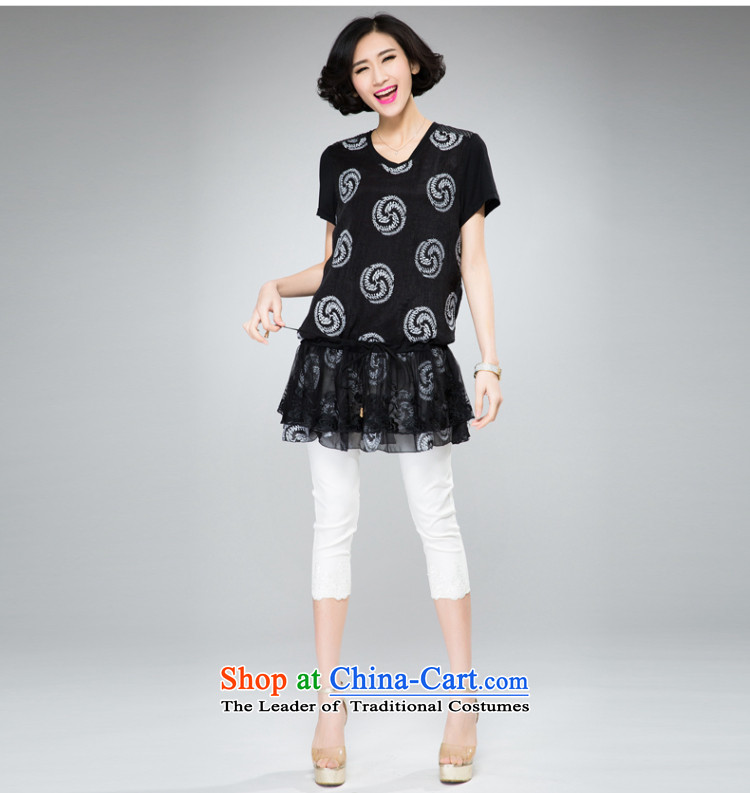 The Eternal Yuexiu Code women's dresses 2015 Spring/Summer thick, Hin thin new mm thick western style computer embroidery adjustable waist thin black skirt graphics twine 2XL Photo, prices, brand platters! The elections are supplied in the national character of distribution, so action, buy now enjoy more preferential! As soon as possible.