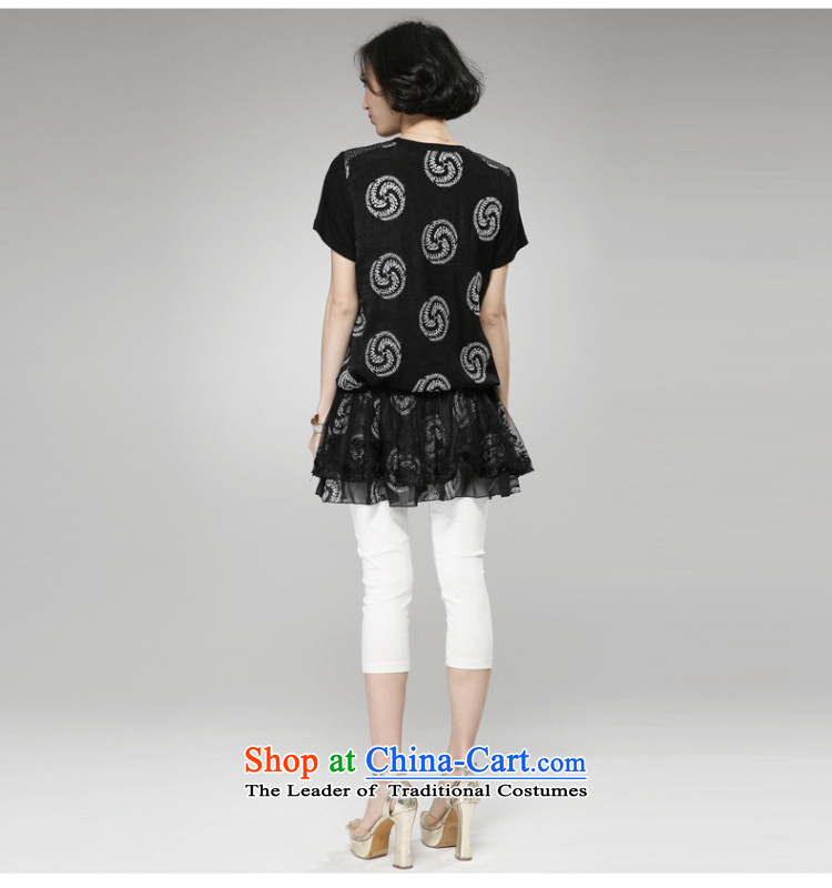 The Eternal Yuexiu Code women's dresses 2015 Spring/Summer thick, Hin thin new mm thick western style computer embroidery adjustable waist thin black skirt graphics twine 2XL Photo, prices, brand platters! The elections are supplied in the national character of distribution, so action, buy now enjoy more preferential! As soon as possible.