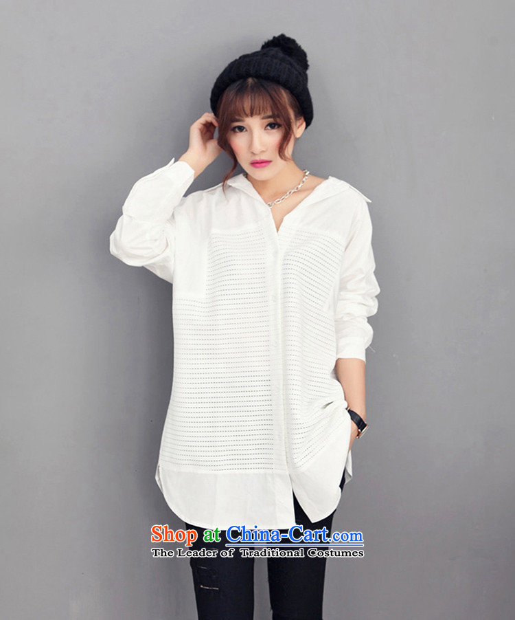 Maximum number of ladies spring 2015 the new Korean version of fat mm white short-sleeves T-shirt loose video appeared to intensify the skirt female white 4XL Photo, prices, brand platters! The elections are supplied in the national character of distribution, so action, buy now enjoy more preferential! As soon as possible.