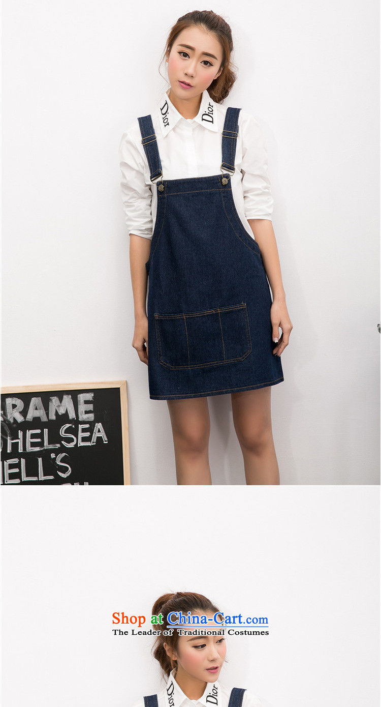 In accordance with the perfect spring and summer 2015 new Korean loose video thin thick MM larger cowboy strap skirt cowboy slips female Y2071 BLUE XXL picture, prices, brand platters! The elections are supplied in the national character of distribution, so action, buy now enjoy more preferential! As soon as possible.