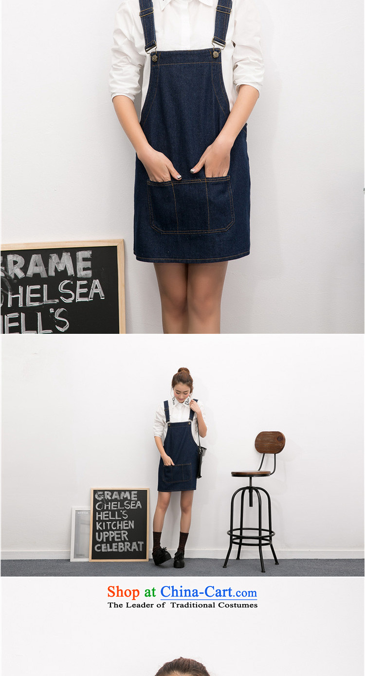 In accordance with the perfect spring and summer 2015 new Korean loose video thin thick MM larger cowboy strap skirt cowboy slips female Y2071 BLUE XXL picture, prices, brand platters! The elections are supplied in the national character of distribution, so action, buy now enjoy more preferential! As soon as possible.