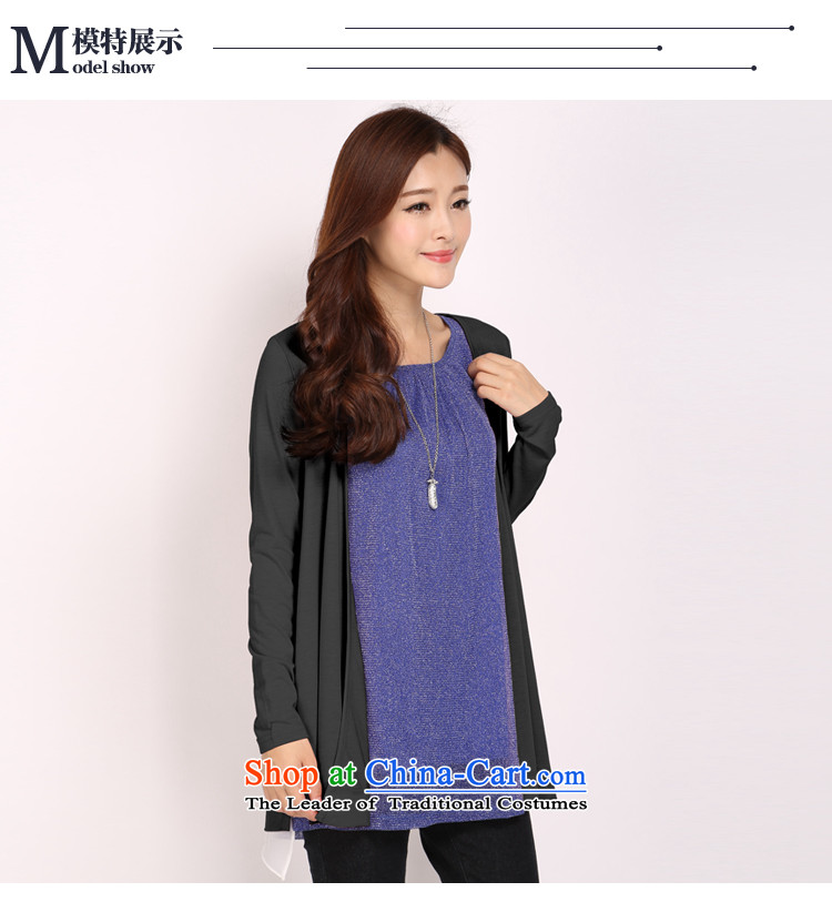 The latte macchiato, Shani to increase women's code thick mm spring 2015 the new Korean version thin really 2 piece thin small jacket shawl thick sister cardigan 6102 Black 5XL picture, prices, brand platters! The elections are supplied in the national character of distribution, so action, buy now enjoy more preferential! As soon as possible.