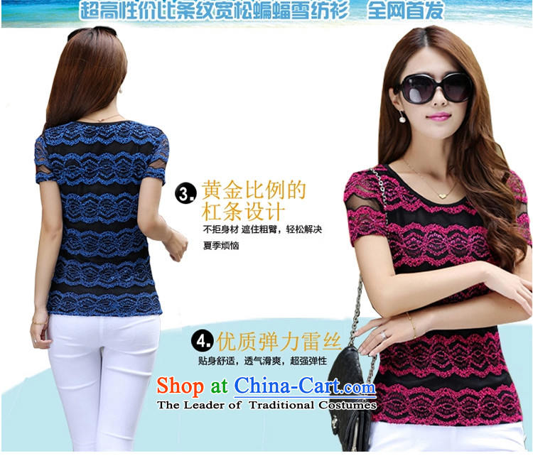 The lymalon lehmann thick, Hin thin 2015 Summer new Korean version of large numbers of ladies thick mm to increase short-sleeved T-shirt 3001 Blue XXXXL picture, prices, brand platters! The elections are supplied in the national character of distribution, so action, buy now enjoy more preferential! As soon as possible.