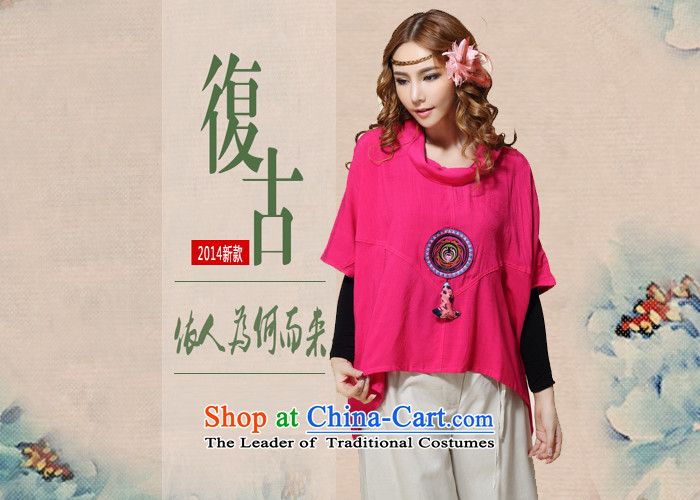 Cherry blossoms drift 2015 new large ethnic women stereo pendants bat sleeves blouse of liberal red large numbers for the code pictures, prices, brand platters! The elections are supplied in the national character of distribution, so action, buy now enjoy more preferential! As soon as possible.