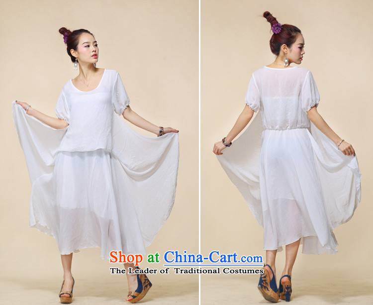 Cherry blossoms floating in the summer of 2015, the original new cotton retro dresses large relaxd dress code pictures are white, prices, brand platters! The elections are supplied in the national character of distribution, so action, buy now enjoy more preferential! As soon as possible.