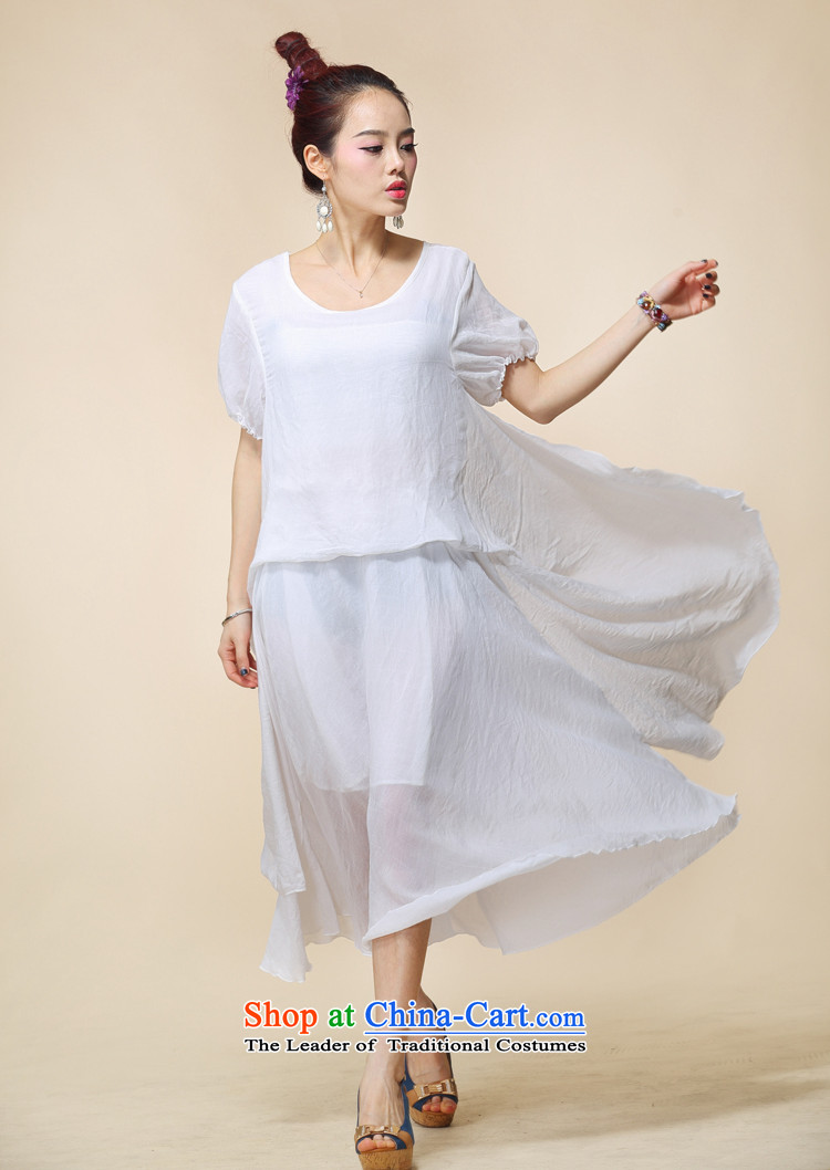 Cherry blossoms floating in the summer of 2015, the original new cotton retro dresses large relaxd dress code pictures are white, prices, brand platters! The elections are supplied in the national character of distribution, so action, buy now enjoy more preferential! As soon as possible.