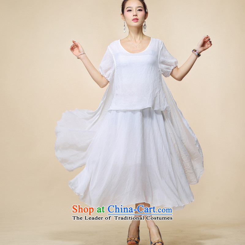 Cherry blossoms floating in the summer of 2015, the original new cotton retro dresses large relaxd dress code, cherry blossoms are white washed yinghuapiao () , , , shopping on the Internet
