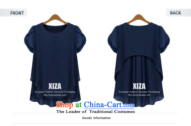 O Ya-ting 2015 Women's new clothes to xl short-sleeved shirt leave both the chiffon T-shirts summer 20-50 dark blue 2XL recommends that you 125-150 catty picture, prices, brand platters! The elections are supplied in the national character of distribution, so action, buy now enjoy more preferential! As soon as possible.