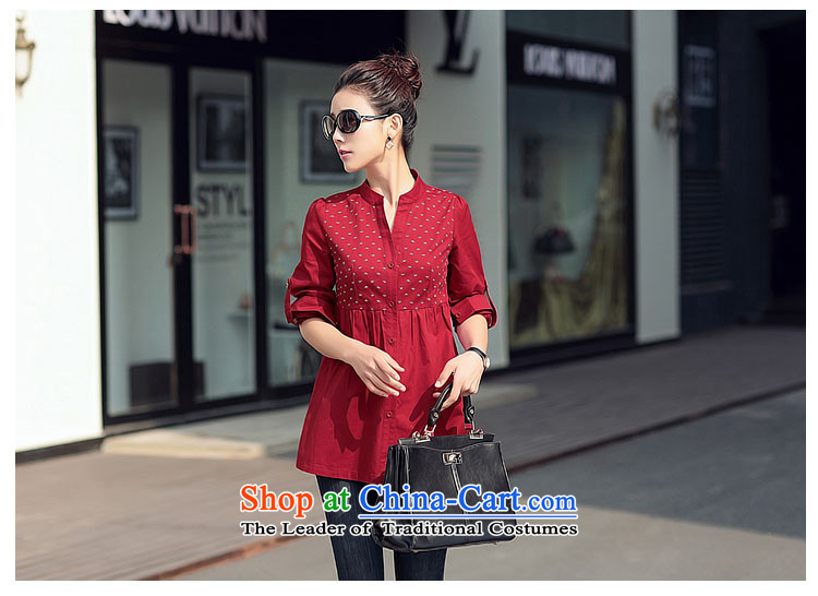 El-ju 2015 Autumn Yee Nga new boxed version stamp large Korean Beauty Code women's long-sleeved shirt RY50068 large red L picture, prices, brand platters! The elections are supplied in the national character of distribution, so action, buy now enjoy more preferential! As soon as possible.