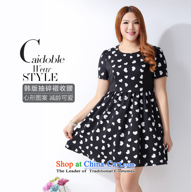 How large the Po Women 2015 Spring/Summer new Korean MM thick high back straight and tighten your abdomen small wrinkles black and white mahogany and video short-sleeved thin dresses Q1061 3XL black picture, prices, brand platters! The elections are supplied in the national character of distribution, so action, buy now enjoy more preferential! As soon as possible.