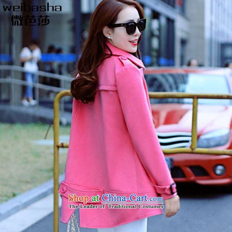 Micro-sa 2015 Autumn and load the new Fat MM larger women to increase gross Y1064 coat of what pink 2XL(140 catty, micro-PATTAYA -165 catty Lisa (WEIBASHA) , , , shopping on the Internet