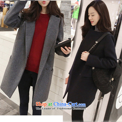 Zz&ff xl women 200 catties a wool coat thick mm autumn and winter graphics thin thick sister long hair? Jacket Color Navy XXXL picture, prices, brand platters! The elections are supplied in the national character of distribution, so action, buy now enjoy more preferential! As soon as possible.
