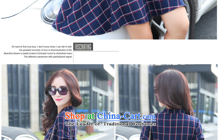 In accordance with the 2015 autumn and winter is particularly new mm thick Korean Plaid shirt for larger women to increase video thin long-sleeved dresses YQ057 picture color pictures, prices, XXL brand platters! The elections are supplied in the national character of distribution, so action, buy now enjoy more preferential! As soon as possible.