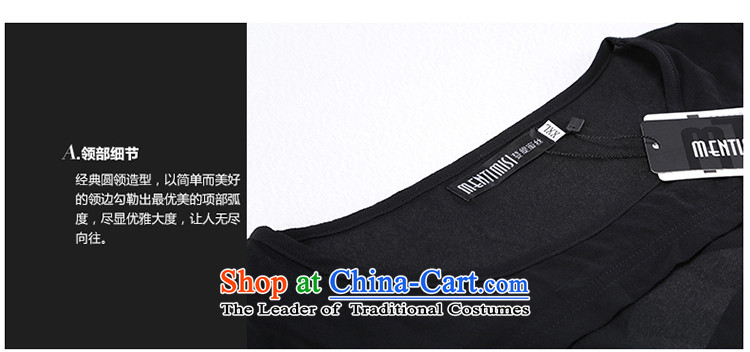 Overgrown Tomb economy honey silk thick MM2015 summer new stylish Sau San video thin leave two large chiffon M1306 T-shirt black 5XL picture, prices, brand platters! The elections are supplied in the national character of distribution, so action, buy now enjoy more preferential! As soon as possible.