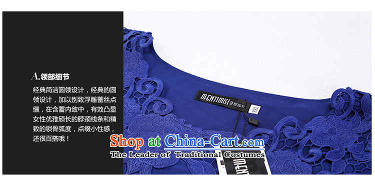 Golden Harvest large population honey economy women 2015 Summer new products niba cuff embroidered long chiffon shirt thick sister T-shirt M1314  XXXL Blue Photo, prices, brand platters! The elections are supplied in the national character of distribution, so action, buy now enjoy more preferential! As soon as possible.