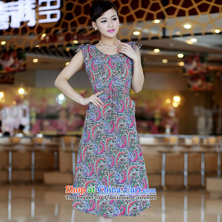 The sea route to spend the new Korean adjustable waist stamp pure cotton sleeveless summer female large apron skirt 5E1021J magenta retro flower 2XL Photo, prices, brand platters! The elections are supplied in the national character of distribution, so action, buy now enjoy more preferential! As soon as possible.