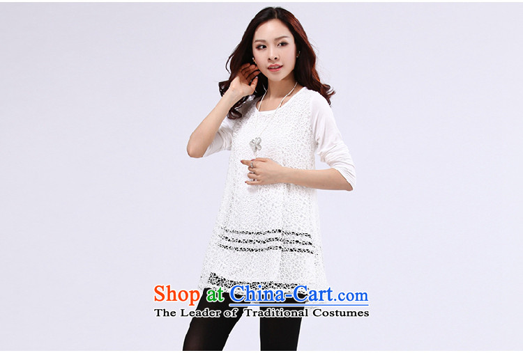 Large YILISA Women 2015 Spring/Summer new engraving lace stitching thick mm thin in the video long skirt C6835 loose white XL Photo, prices, brand platters! The elections are supplied in the national character of distribution, so action, buy now enjoy more preferential! As soon as possible.