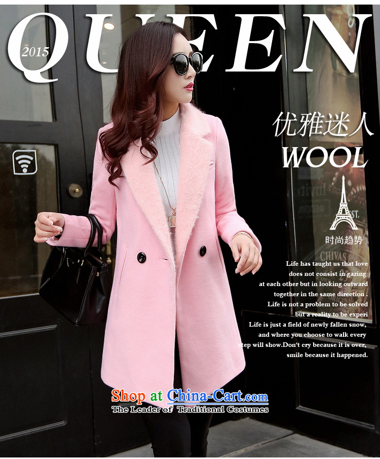 Be 2015 autumn and winter rose in new long hair? jacket coat women throughout the wool cashmere cloak? female red L58 RED M picture, prices, brand platters! The elections are supplied in the national character of distribution, so action, buy now enjoy more preferential! As soon as possible.