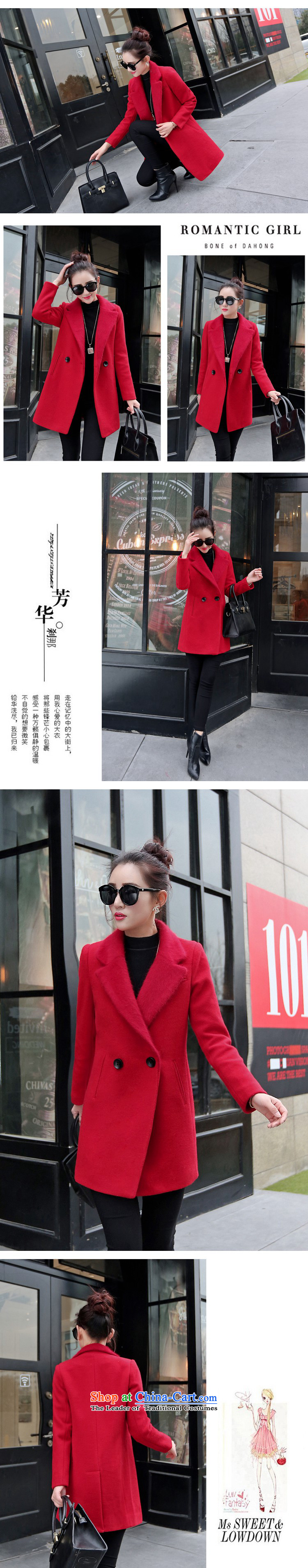 Be 2015 autumn and winter rose in new long hair? jacket coat women throughout the wool cashmere cloak? female red L58 RED M picture, prices, brand platters! The elections are supplied in the national character of distribution, so action, buy now enjoy more preferential! As soon as possible.