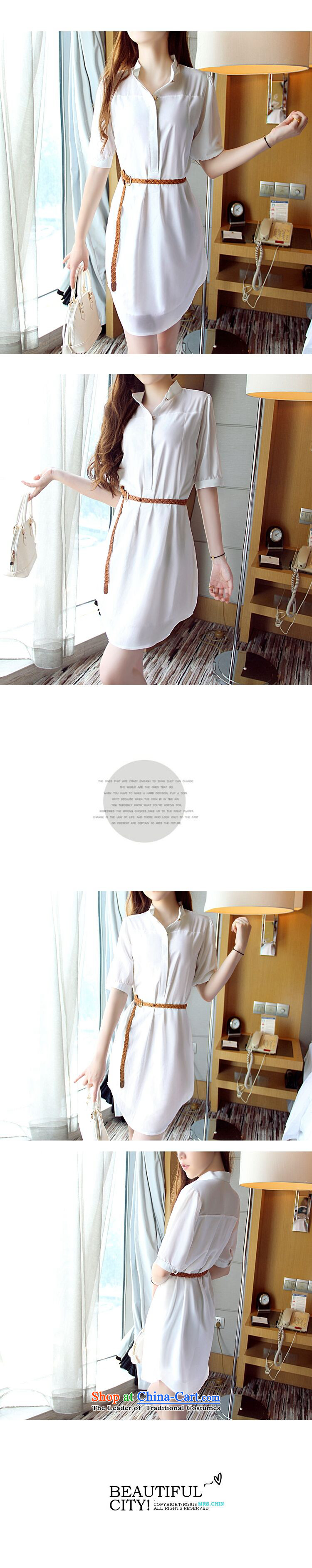 Large YILISA female new summer 2015 MM thick tether in cuff video thin Sau San sunscreen chiffon shirt dresses H5113 female m White XL Photo, prices, brand platters! The elections are supplied in the national character of distribution, so action, buy now enjoy more preferential! As soon as possible.