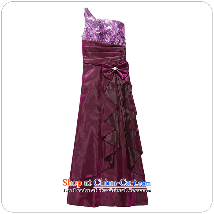 C.o.d. Package Mail 2015 new summer and your temperament goddess shoulder dresses evening dresses large long skirt auspices dress etiquette skirt purple XXL about 145-165 catty picture, prices, brand platters! The elections are supplied in the national character of distribution, so action, buy now enjoy more preferential! As soon as possible.