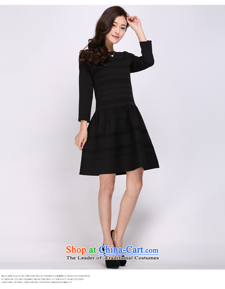 Shani flower, thick sister spring thick girls' graphics) to increase thin codes fall inside the skirt 1,126 long-sleeved black 5XL- lady dress with pictures, prices, brand platters! The elections are supplied in the national character of distribution, so action, buy now enjoy more preferential! As soon as possible.