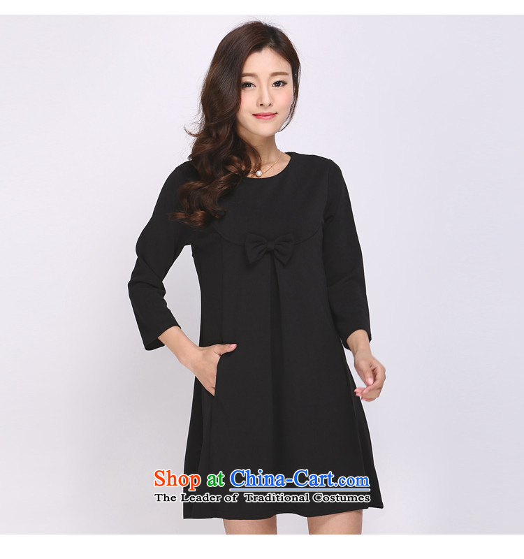 The latte macchiato, Shani to increase women's code thick sister spring new products lace stitching thick, Hin thin, dresses 1134 Black 6XL picture, prices, brand platters! The elections are supplied in the national character of distribution, so action, buy now enjoy more preferential! As soon as possible.