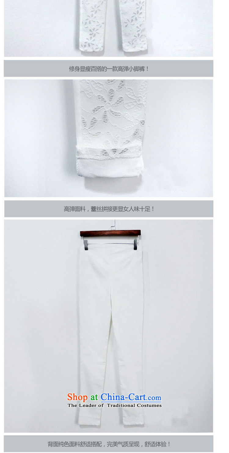 Flower to Isabelle spring and summer 2015 New Fat MM TO XL ELASTIC LACE castor trousers Sau San long pants D1604 female white XL Photo, prices, brand platters! The elections are supplied in the national character of distribution, so action, buy now enjoy more preferential! As soon as possible.