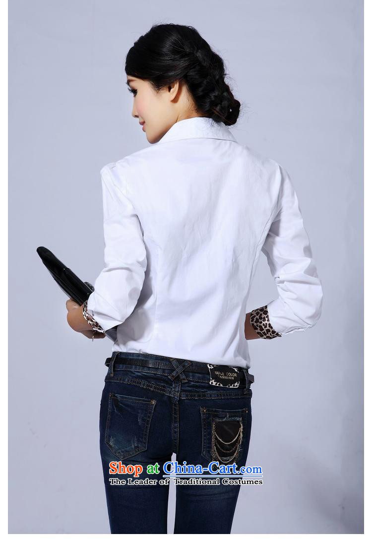 Jade Yi shu fat sister Ms. extra load fall thick people Dress Shirt video thin coat long-sleeved shirt with white 4XL career OL picture, prices, brand platters! The elections are supplied in the national character of distribution, so action, buy now enjoy more preferential! As soon as possible.