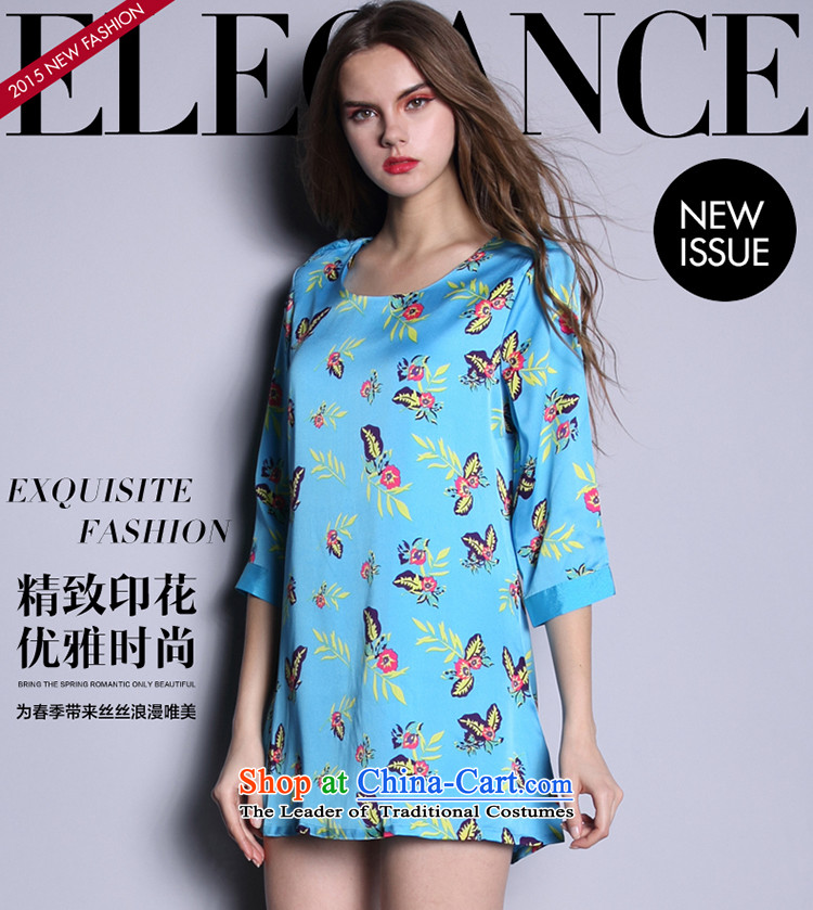 Overgrown Tomb economy honey silk spring and summer 2015 NEW TO XL Women Korean thick MM stylish Embroidery Stamp dresses 2663 large blue 5XL code around 922.747 200 pictures, prices, brand platters! The elections are supplied in the national character of distribution, so action, buy now enjoy more preferential! As soon as possible.