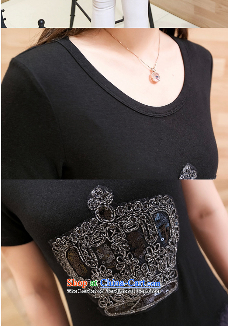 The lymalon lehmann thick, Hin thin Summer 2015 mm thick large wild women to increase short-sleeved T-shirt lace 1422 Black XL Photo, prices, brand platters! The elections are supplied in the national character of distribution, so action, buy now enjoy more preferential! As soon as possible.