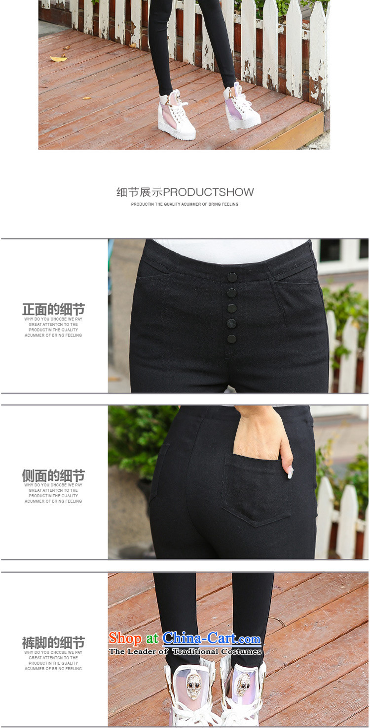Flower to Isabelle spring 2015 the new Korean ladies pants low pants, forming the basis for larger video trousers castor thin tight trousers female D1607 pencil black XXL picture, prices, brand platters! The elections are supplied in the national character of distribution, so action, buy now enjoy more preferential! As soon as possible.