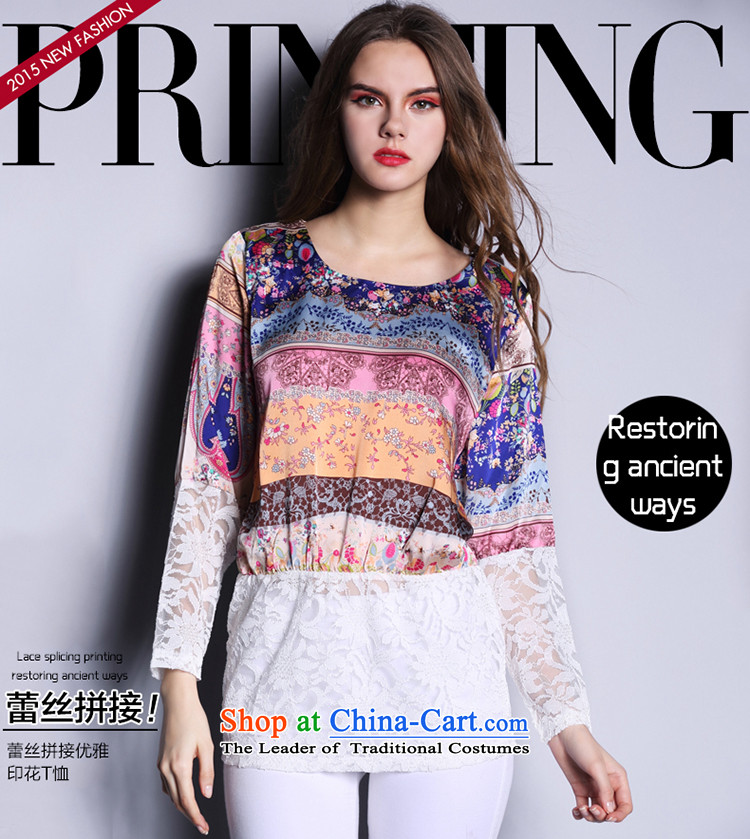 So clearly to xl female thick MM spring and autumn 2015 Western new boxed stylish stamp T-shirt chiffon shirt picture color large code XXL around 922.747 140 pictures, prices, brand platters! The elections are supplied in the national character of distribution, so action, buy now enjoy more preferential! As soon as possible.