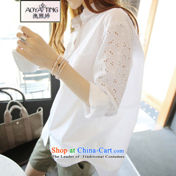 O Ya-ting 2015 Summer new larger female chiffon shirt thick MM to lace short-sleeved T-shirt female black 5XL8-26 recommends that you 175-200 catty picture, prices, brand platters! The elections are supplied in the national character of distribution, so action, buy now enjoy more preferential! As soon as possible.