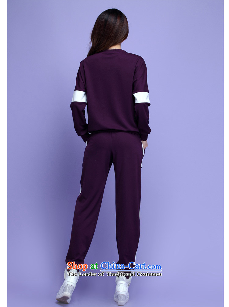 C.o.d. Package Mail To XL 2015 Autumn replacing new leisure wears loose) Video thin two kits homewear sport trousers with a T-shirt sweater purple 3XL about 160-175 catty picture, prices, brand platters! The elections are supplied in the national character of distribution, so action, buy now enjoy more preferential! As soon as possible.