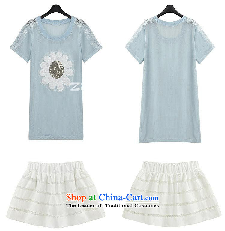 O Ya-ting 2015 Summer new to increase women's code thick mm short-sleeved light slice T-shirt + short skirt suits women 5116 picture color 4XL recommends that you 160-180 catty picture, prices, brand platters! The elections are supplied in the national character of distribution, so action, buy now enjoy more preferential! As soon as possible.