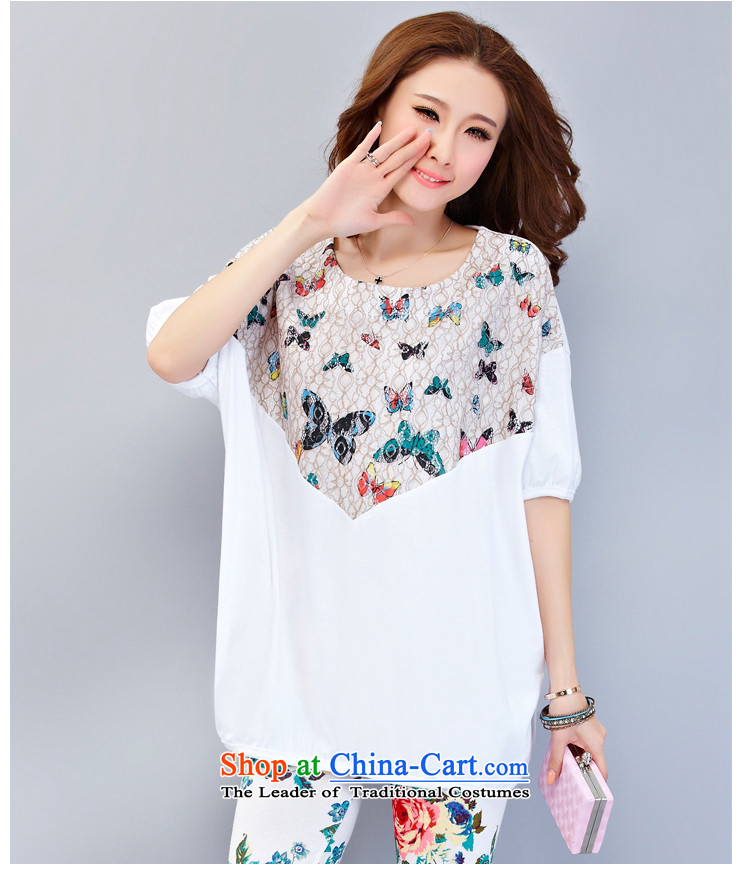 2015 mm Zz&ff thick summer new larger female loose short-sleeved T-shirt to intensify the leisure sports suits two kits XXXL white picture, prices, brand platters! The elections are supplied in the national character of distribution, so action, buy now enjoy more preferential! As soon as possible.