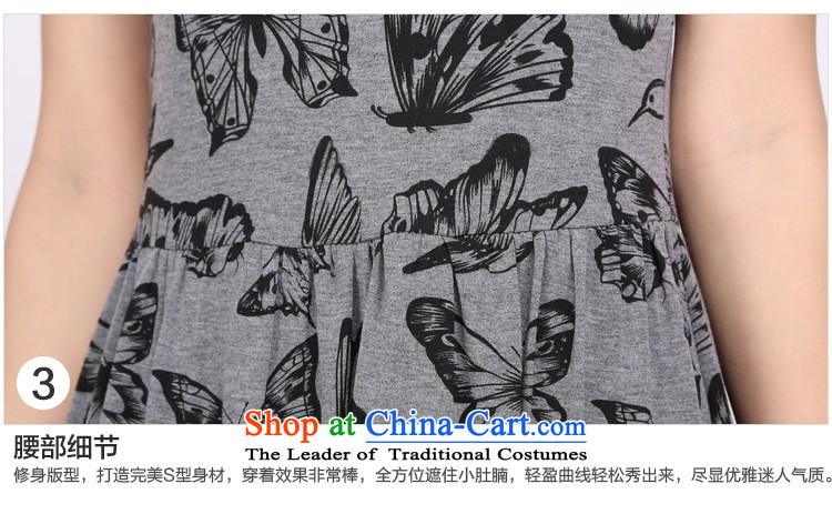 Shani Flower Lo 2015 Korean women xl thick mm decorated in video thin summer round-neck collar short-sleeved dresses 1130 Gray 4XL Photo, prices, brand platters! The elections are supplied in the national character of distribution, so action, buy now enjoy more preferential! As soon as possible.