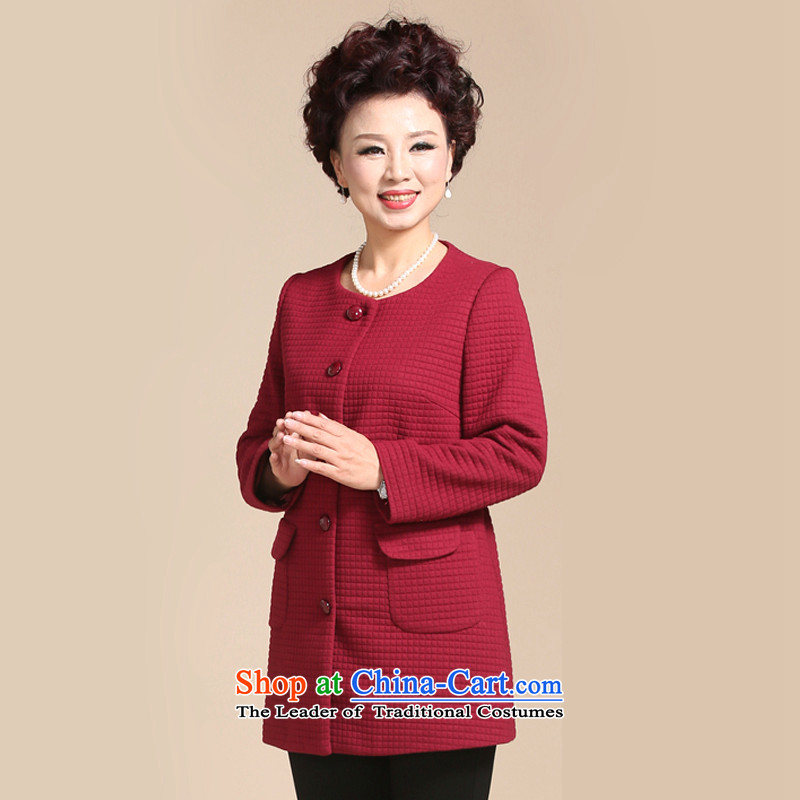  The autumn jackets mother ousmile replace aged 40-50 in the autumn of the middle-aged long shirts in cardigan large Older Women 1927 1927 Red xl,ousmile,,, shopping on the Internet
