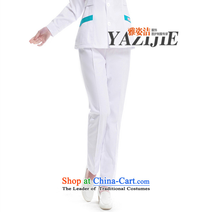 Hazel White trousers nurse plumbing pink blue green full elastic nurse uniform pants white gowns doctors trousers internship toiletries ladies pants throughout the elastic waist white winter clothing M picture, prices, brand platters! The elections are supplied in the national character of distribution, so action, buy now enjoy more preferential! As soon as possible.