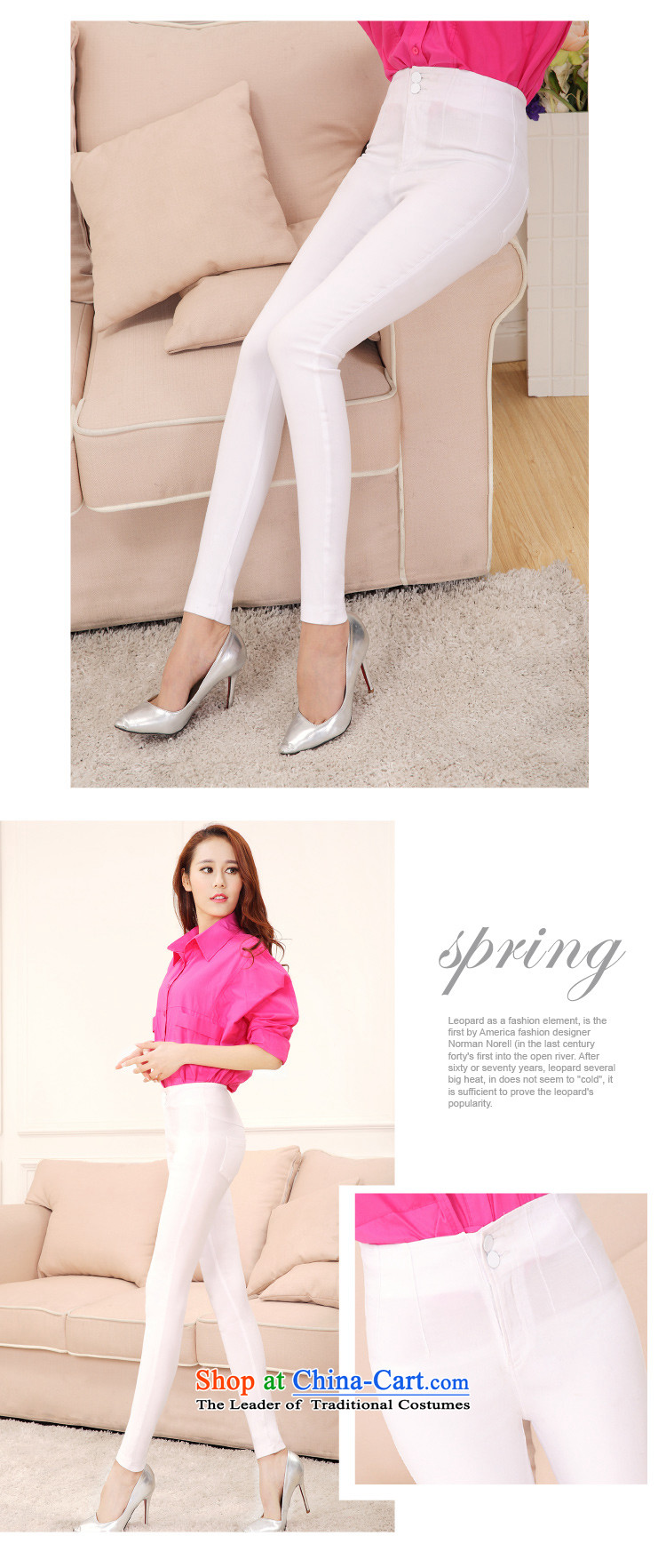 In accordance with the new 2015 perfect Korean white trousers, forming the routed thick MM Stretch large graphics skinny legs trousers pencil trousers Y2130 female White XXL picture, prices, brand platters! The elections are supplied in the national character of distribution, so action, buy now enjoy more preferential! As soon as possible.