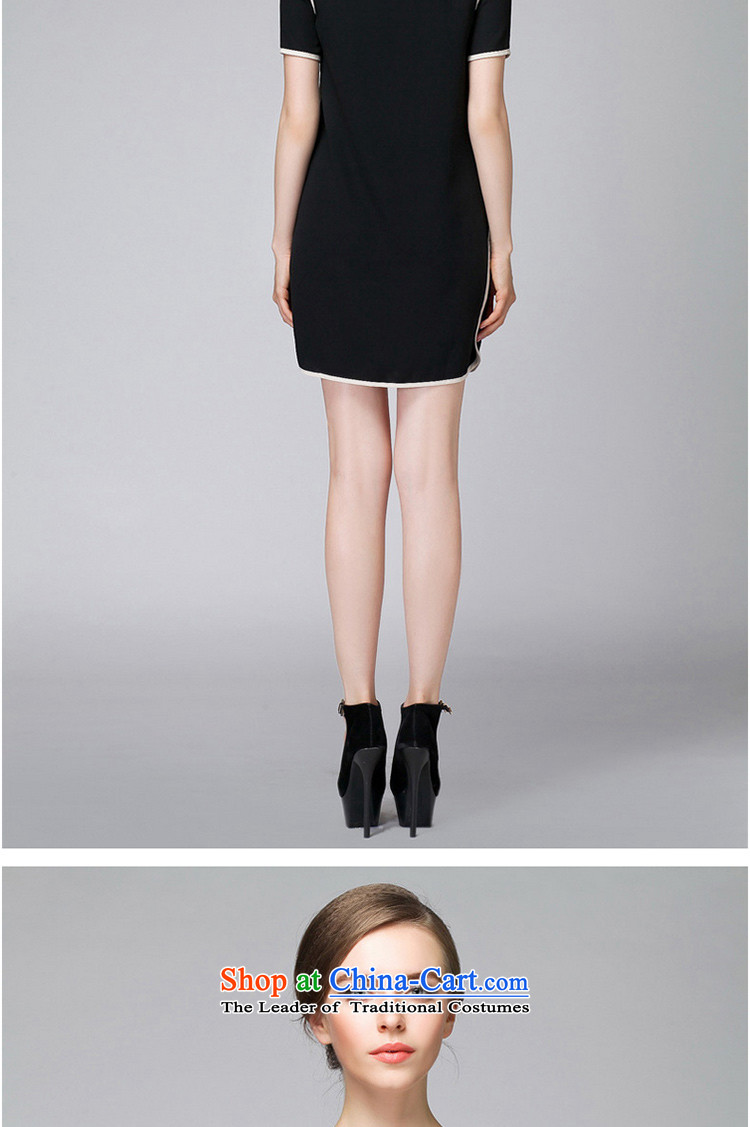 Replace zhuangting2015 ting summer new high-end western thick mm larger female minimalist Sau San video thin short-sleeved dresses 1521 Black 3XL picture, prices, brand platters! The elections are supplied in the national character of distribution, so action, buy now enjoy more preferential! As soon as possible.