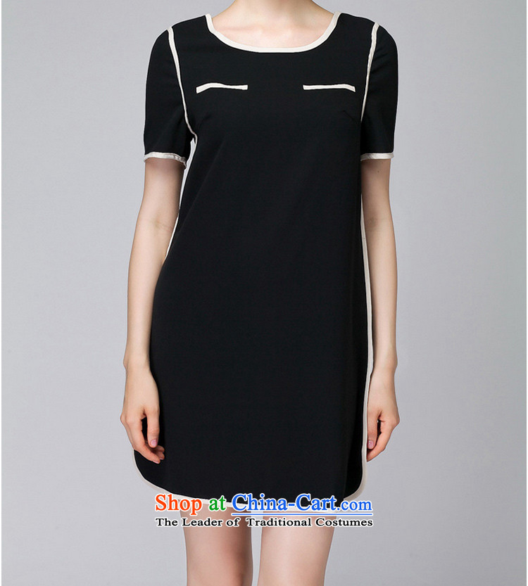 Replace zhuangting2015 ting summer new high-end western thick mm larger female minimalist Sau San video thin short-sleeved dresses 1521 Black 3XL picture, prices, brand platters! The elections are supplied in the national character of distribution, so action, buy now enjoy more preferential! As soon as possible.